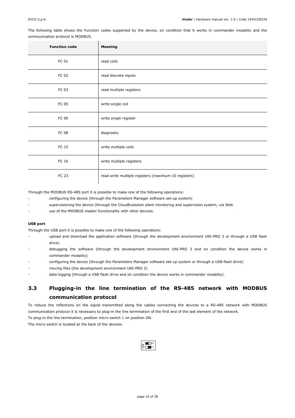 EVCO EPV4CBR Hardware manual User Manual | Page 10 / 38