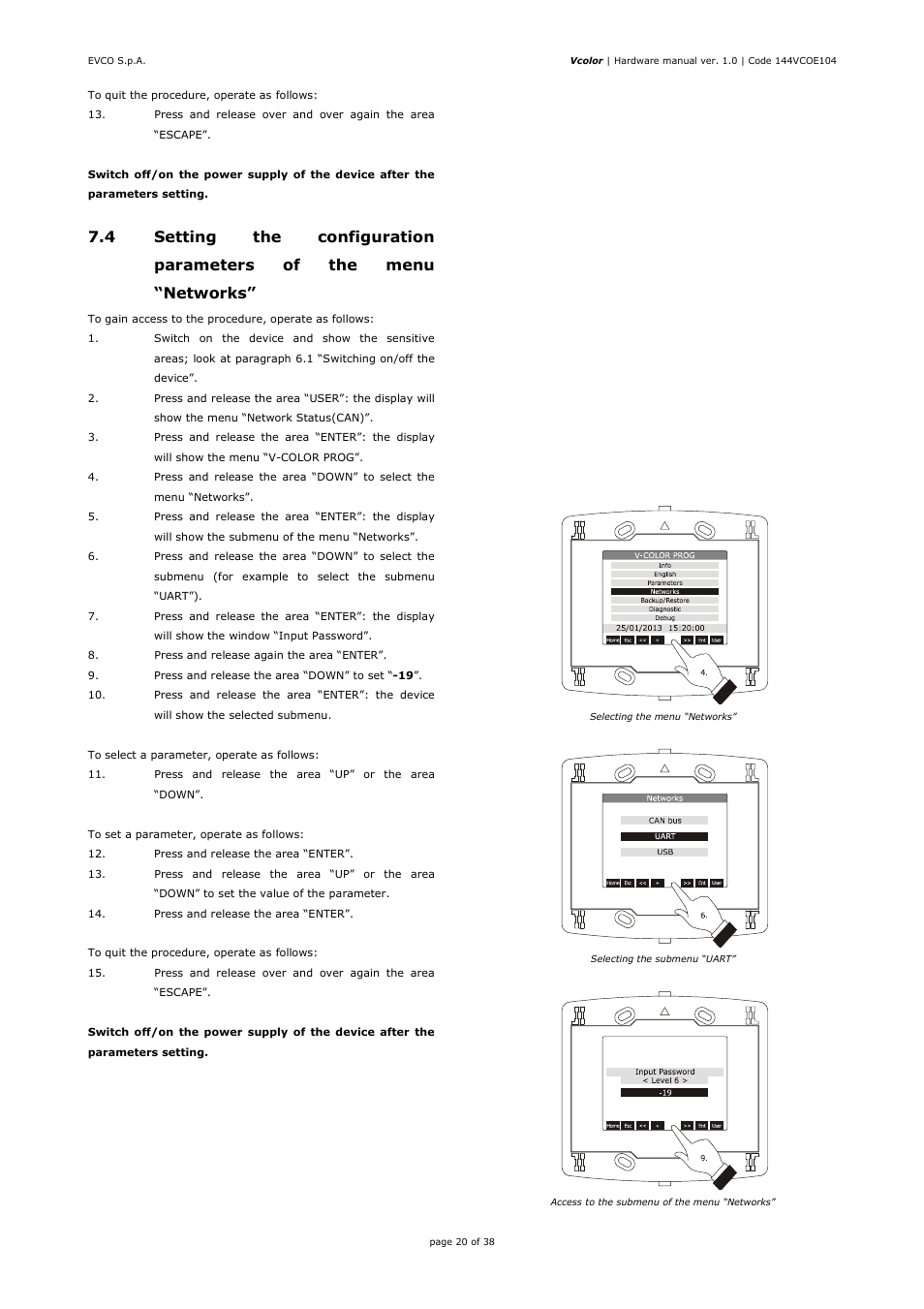 EVCO EPV4CBR Hardware manual User Manual | Page 20 / 38