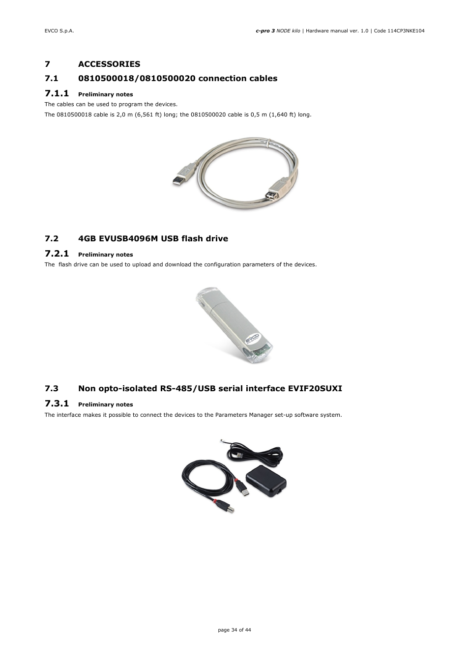 EVCO EPK4LHX Hardware manual User Manual | Page 34 / 44