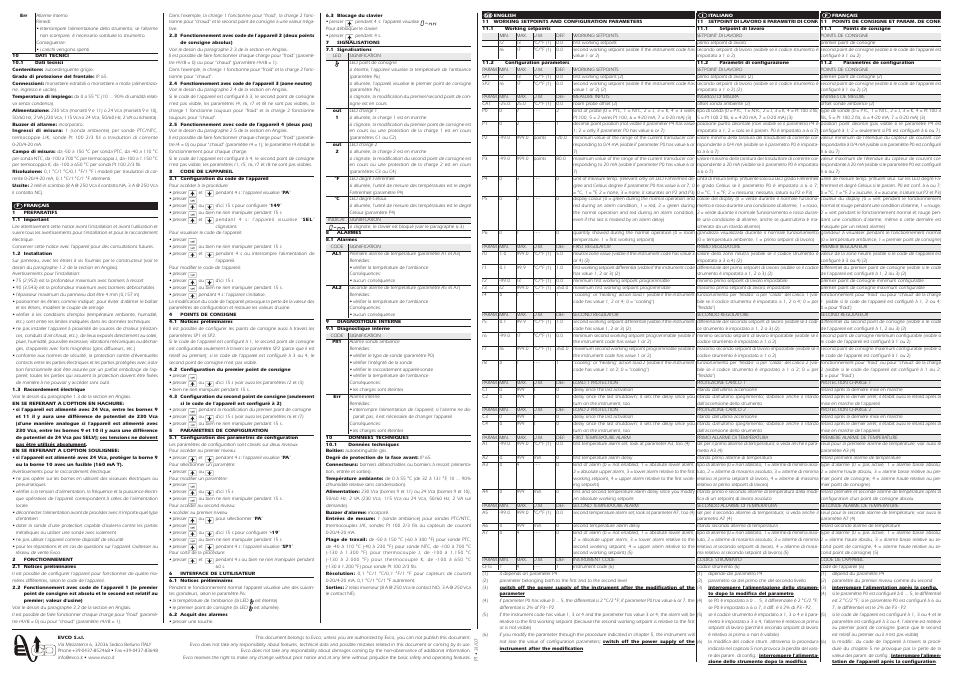 EVCO EV7402M6 User Manual | Page 2 / 2