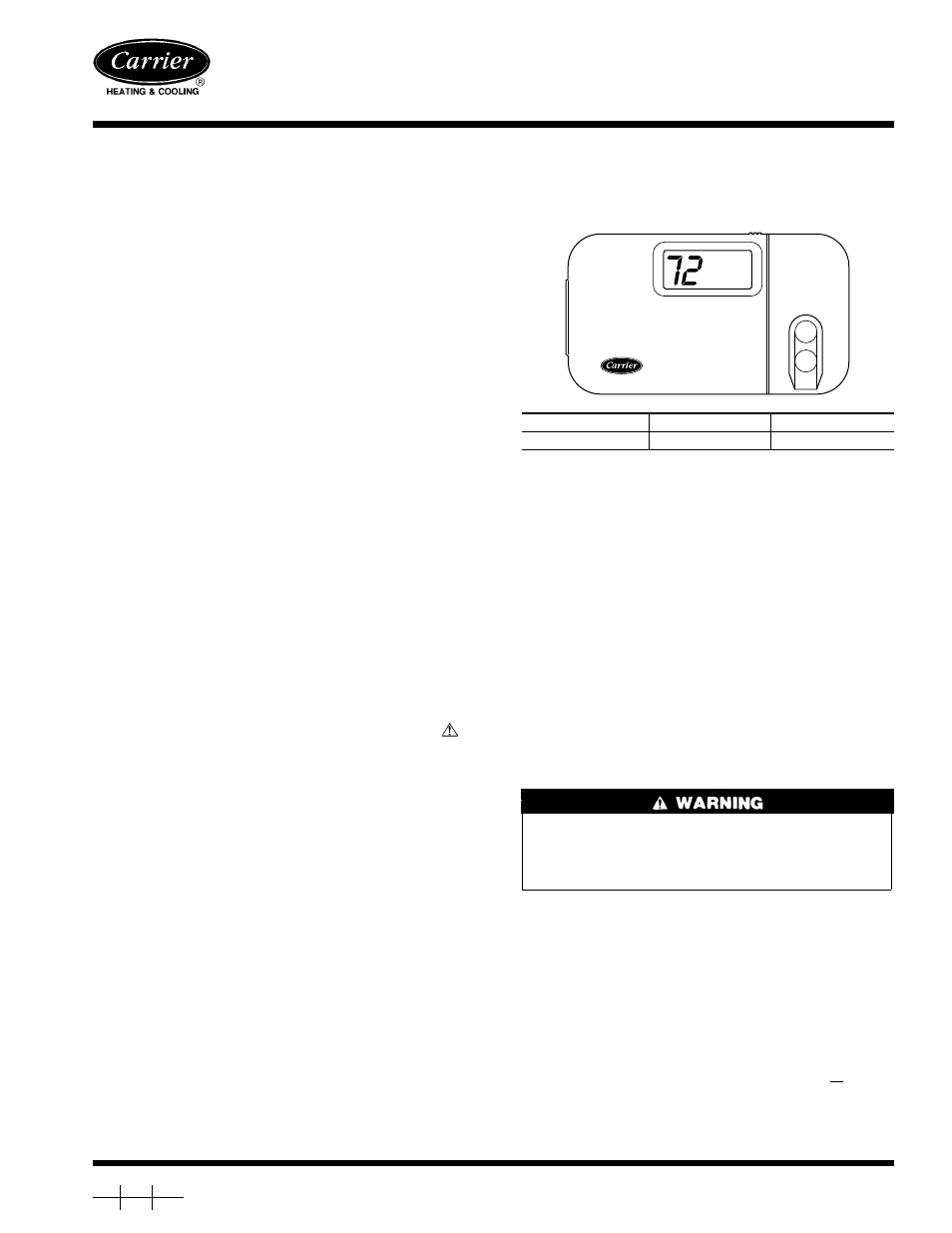 Carrier Access Thermidistat User Manual | 12 pages