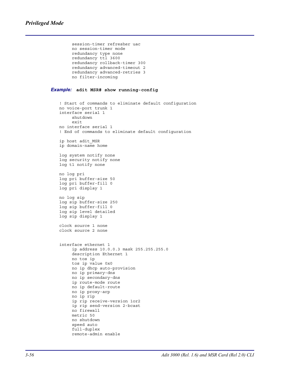Carrier Access Adit 3000 Series and Multi-Service Router (MSR) Card none User Manual | Page 114 / 496