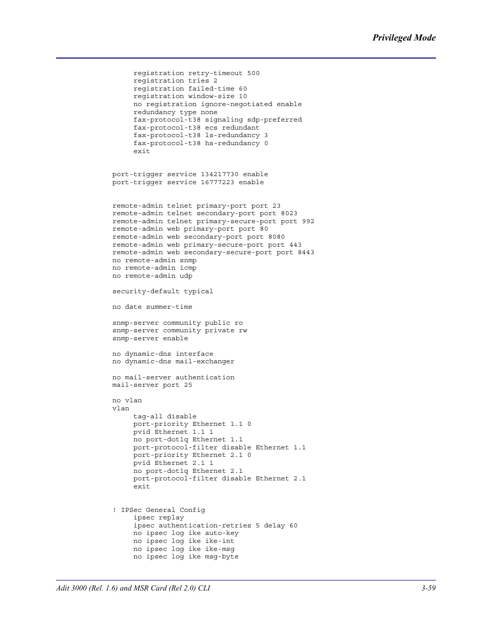 Carrier Access Adit 3000 Series and Multi-Service Router (MSR) Card none User Manual | Page 117 / 496