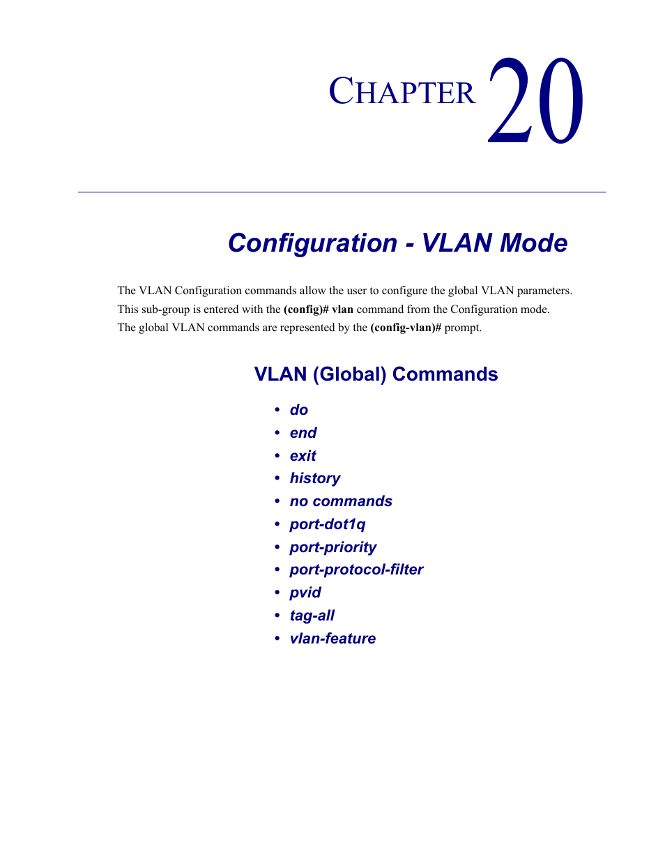 20–configuration - vlan mode, Configuration - vlan mode | Carrier Access Adit 3000 Series and Multi-Service Router (MSR) Card none User Manual | Page 417 / 496