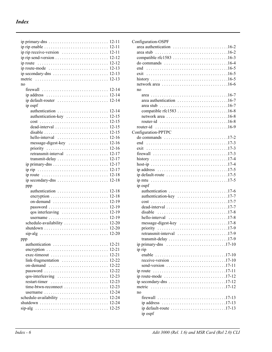 Carrier Access Adit 3000 Series and Multi-Service Router (MSR) Card none User Manual | Page 486 / 496