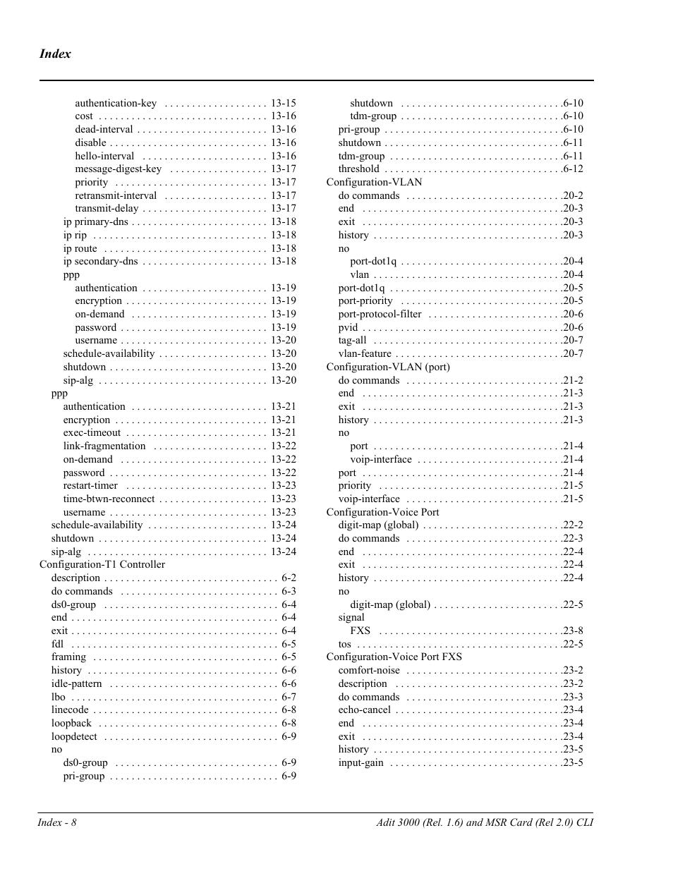 Carrier Access Adit 3000 Series and Multi-Service Router (MSR) Card none User Manual | Page 488 / 496