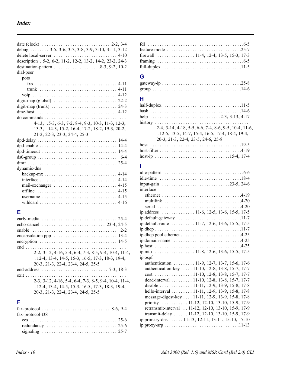 Carrier Access Adit 3000 Series and Multi-Service Router (MSR) Card none User Manual | Page 490 / 496