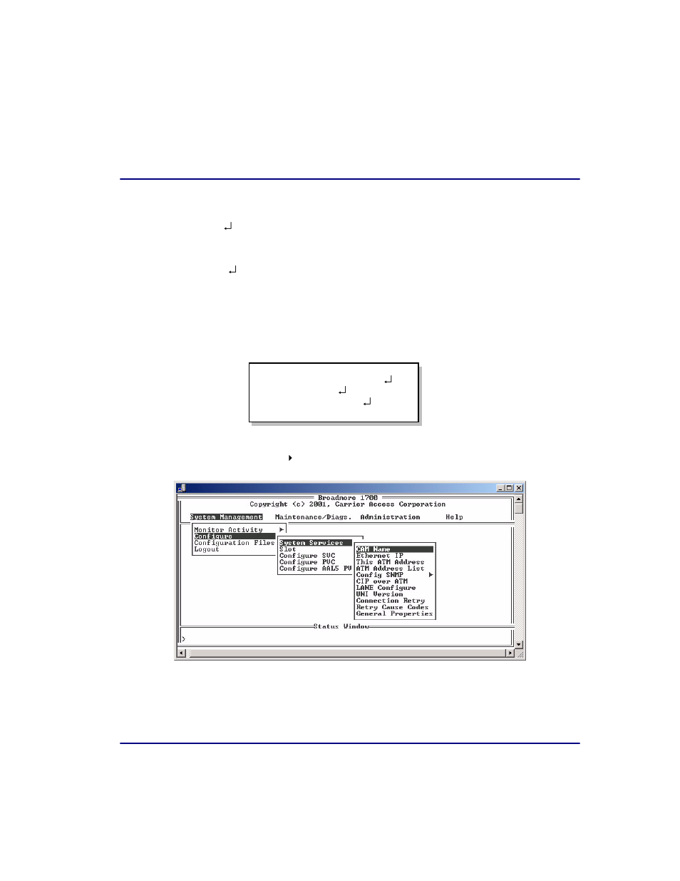 Screen display annotation, Screen display annotation -5 | Carrier Access Broadmore 1750 User Manual | Page 119 / 420