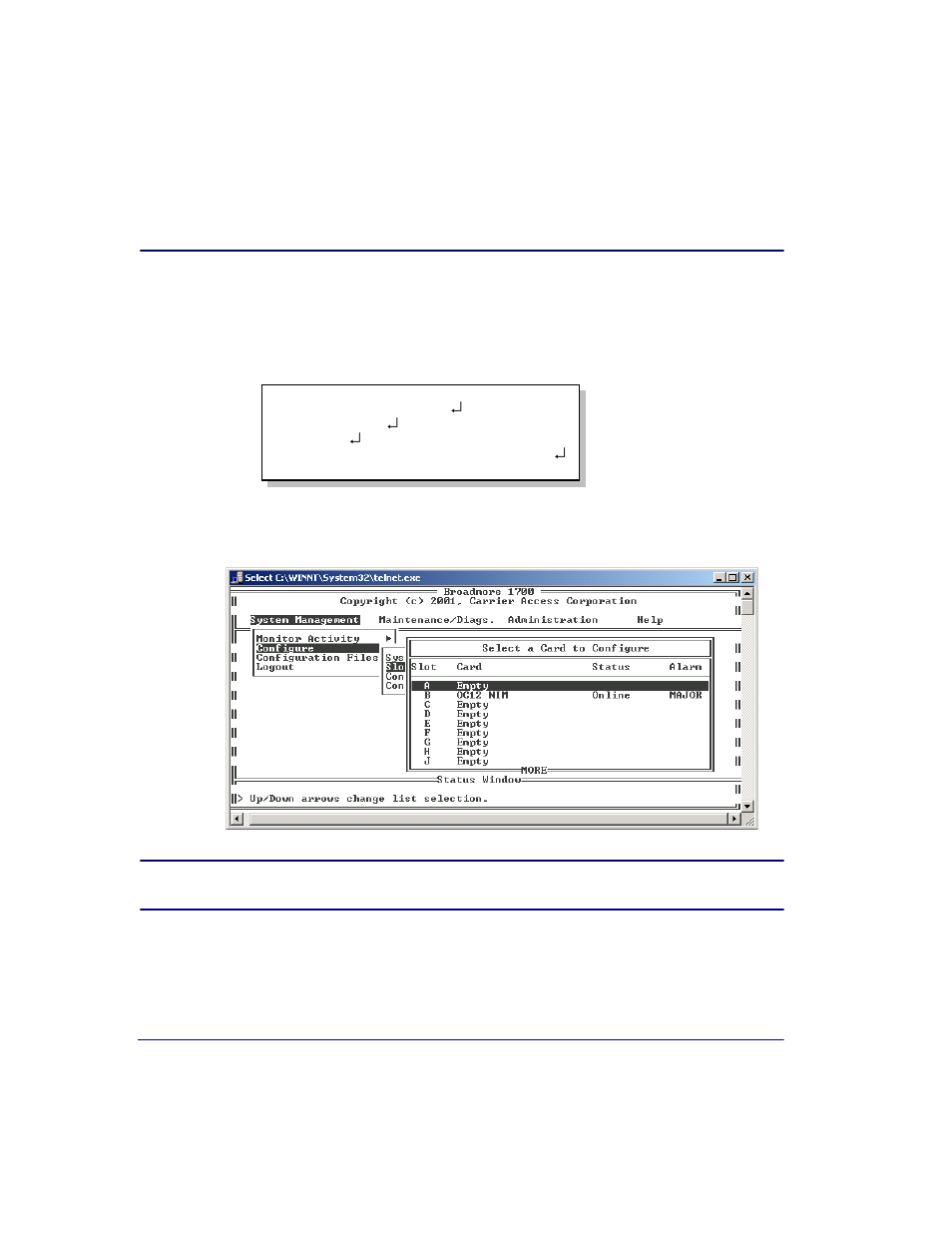 How to configure specific modules, How to configure specific modules -38 | Carrier Access Broadmore 1750 User Manual | Page 152 / 420