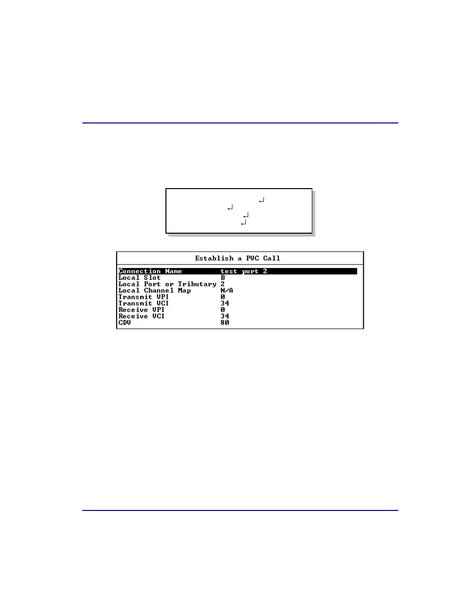 Pvc connection, Pvc connection -63 | Carrier Access Broadmore 1750 User Manual | Page 177 / 420