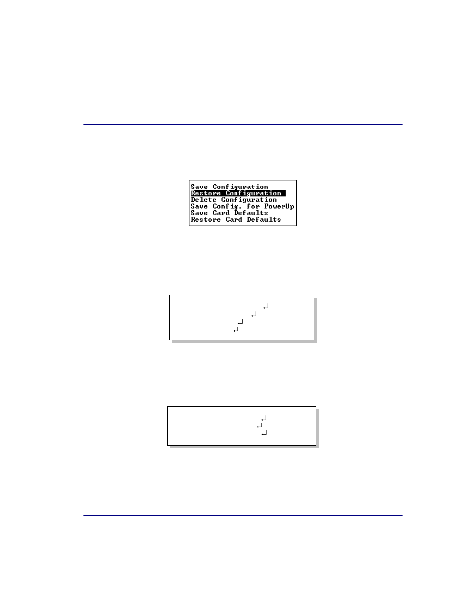 Restore configuration, Delete configuration | Carrier Access Broadmore 1750 User Manual | Page 185 / 420