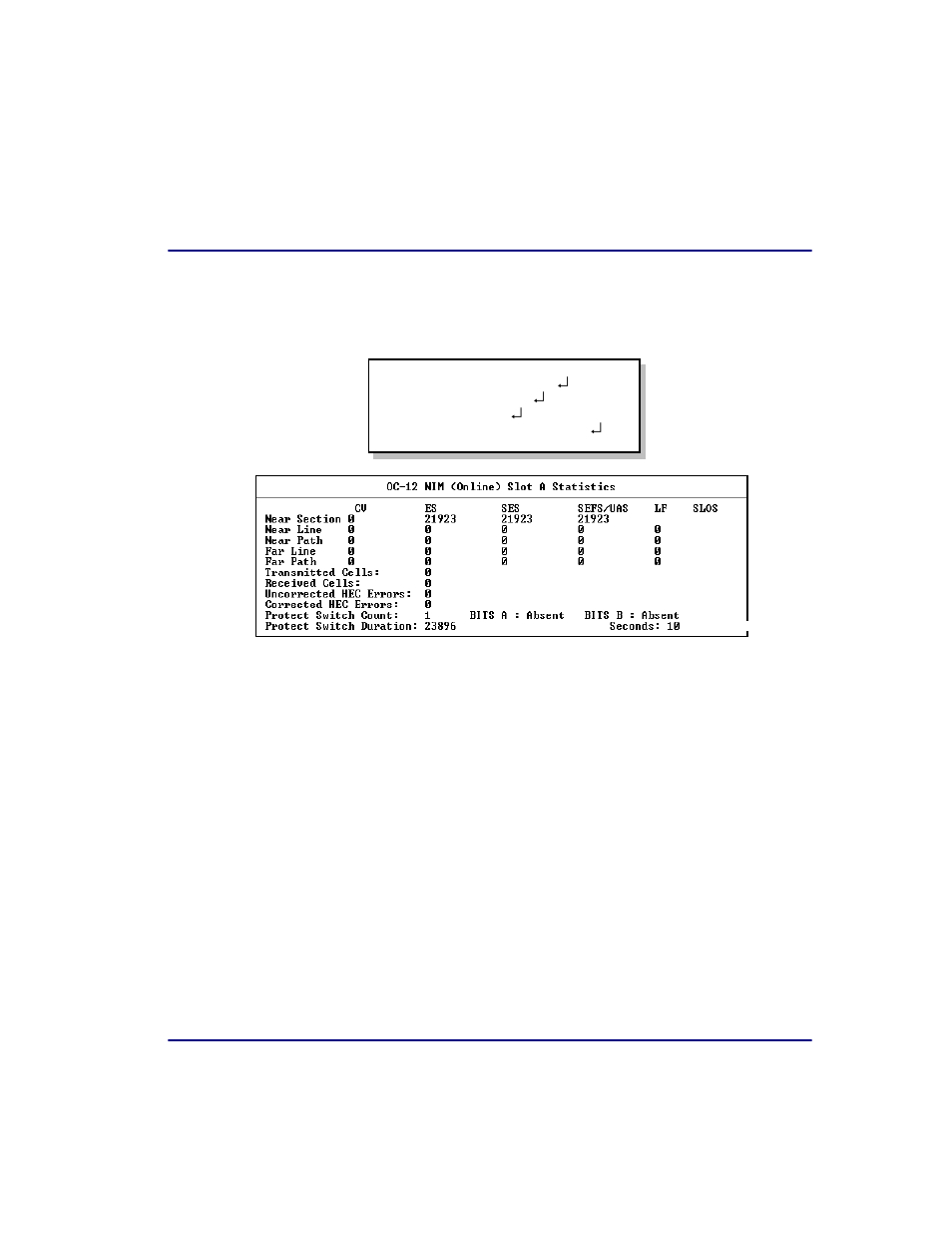 Oc-12c/stm-4c nim statistics, Oc-12c/stm-4c nim statistics -3 | Carrier Access Broadmore 1750 User Manual | Page 191 / 420