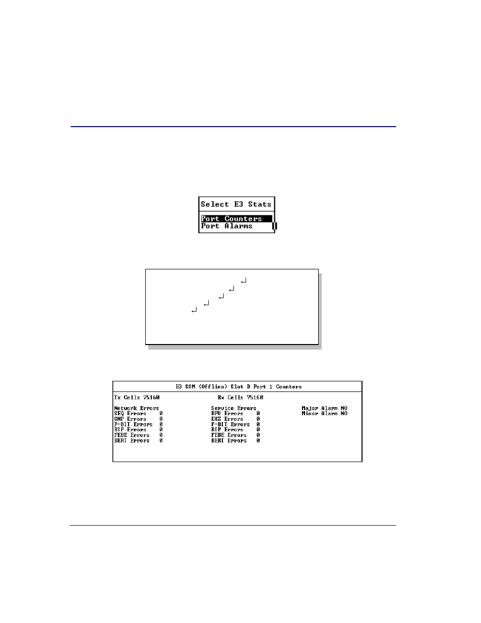 Unstructured e3 sam statistics | Carrier Access Broadmore 1750 User Manual | Page 196 / 420