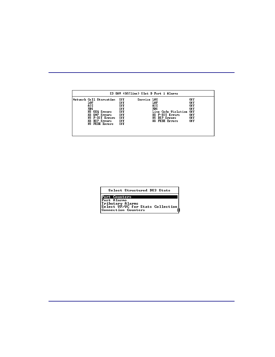 Structured ds3 sam statistics | Carrier Access Broadmore 1750 User Manual | Page 197 / 420