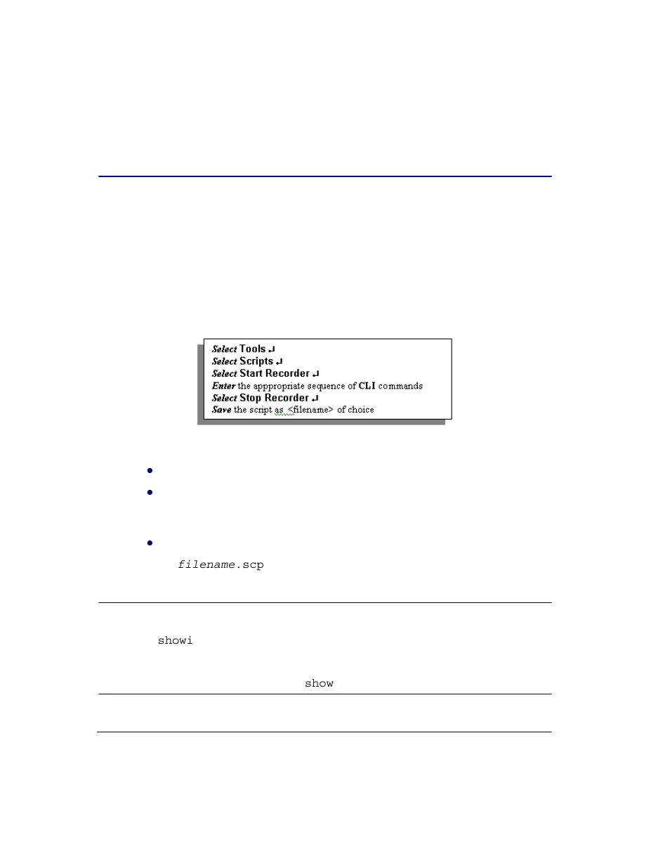 Creating and running scripts, Creating and running scripts -4 | Carrier Access Broadmore 1750 User Manual | Page 238 / 420