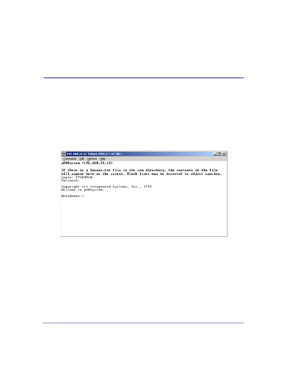Log-in banner, Log-in banner -6 | Carrier Access Broadmore 1750 User Manual | Page 250 / 420