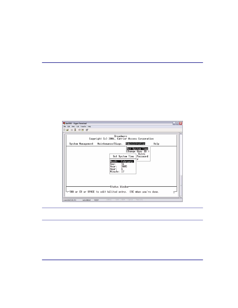 System clock, System clock -7 | Carrier Access Broadmore 1750 User Manual | Page 251 / 420