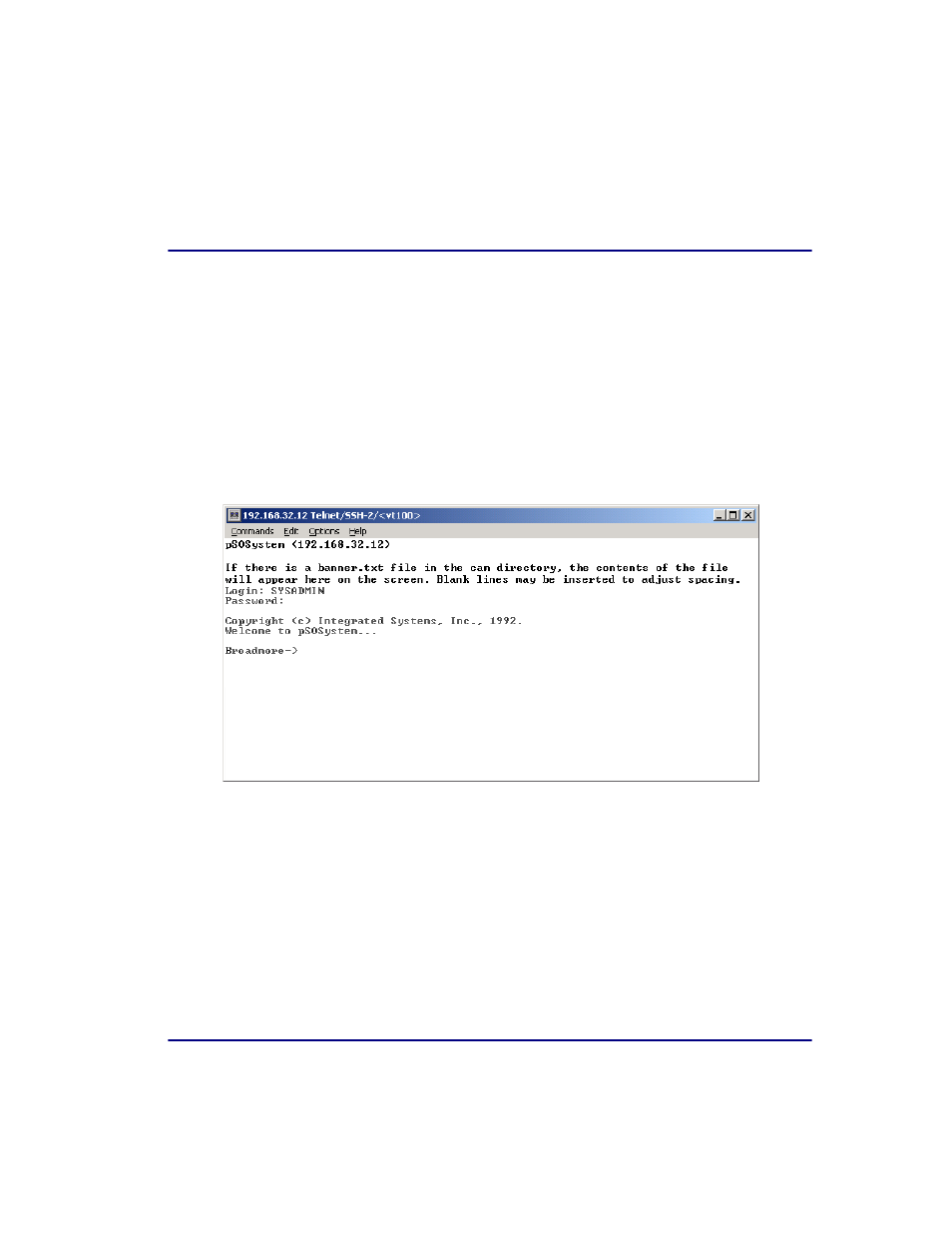 Log-in banner, Log-in banner -13 | Carrier Access Broadmore 1750 User Manual | Page 279 / 420