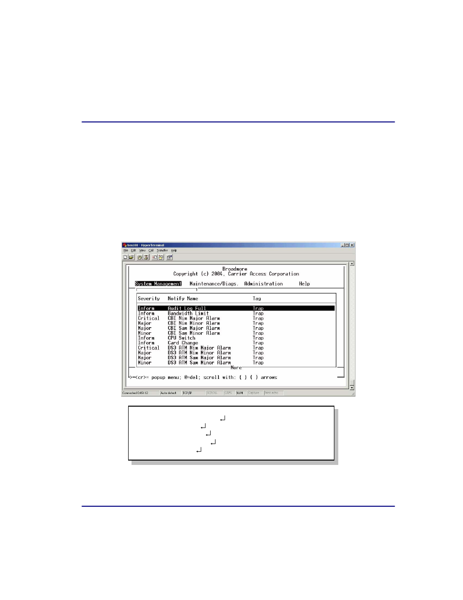 Notifications, Notifications -37 | Carrier Access Broadmore 1750 User Manual | Page 355 / 420