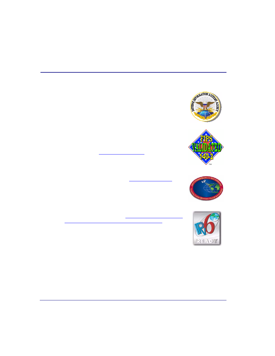 Disa validated, Fips 140-2 validated, Jitc validated | Ipv6 ready | Carrier Access Broadmore 1750 User Manual | Page 4 / 420