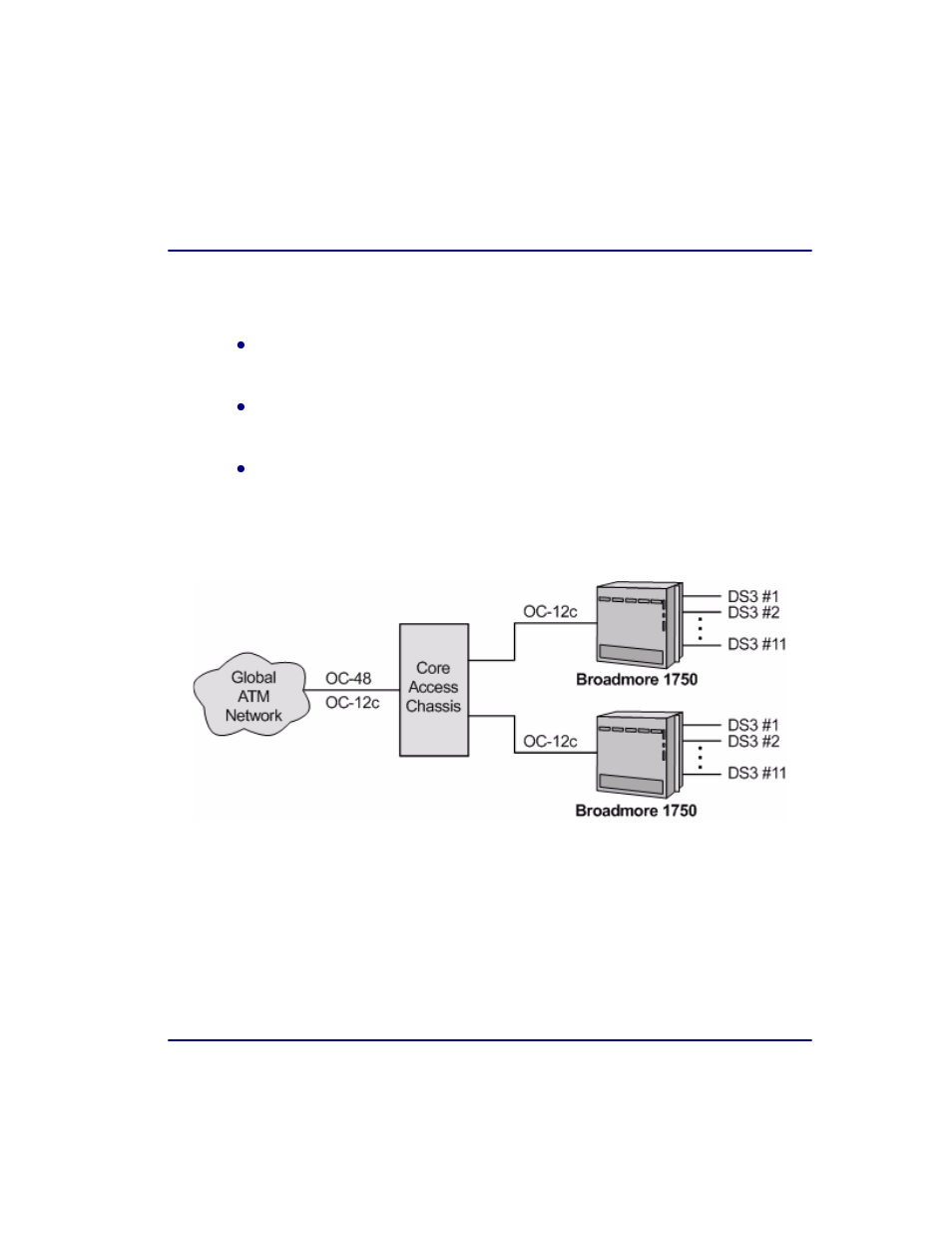 Tdm circuit aggregation and backhaul, Tdm circuit aggregation and backhaul -3 | Carrier Access Broadmore 1750 User Manual | Page 53 / 420