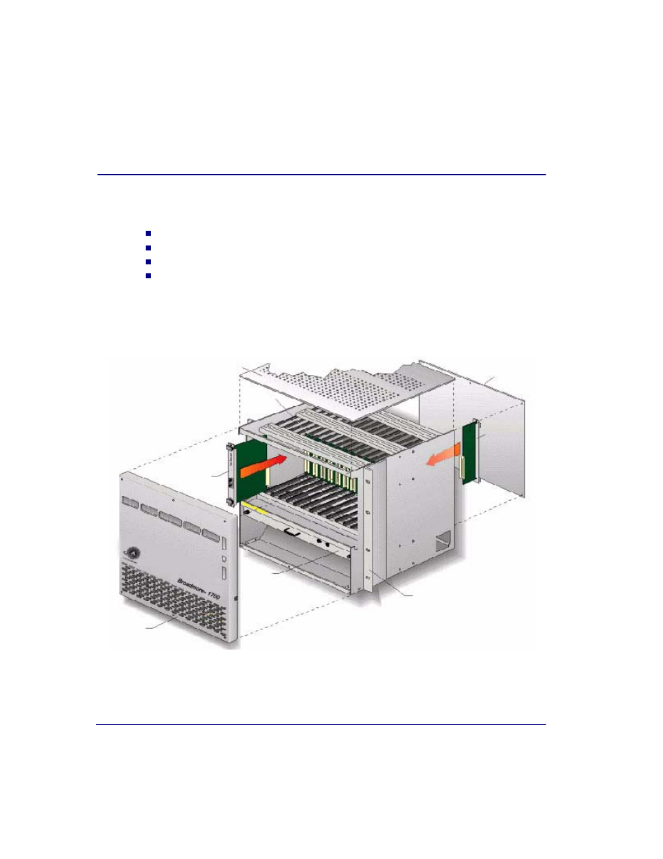 Fan tray installation procedure, Fan tray installation procedure -14 | Carrier Access Broadmore 1750 User Manual | Page 96 / 420