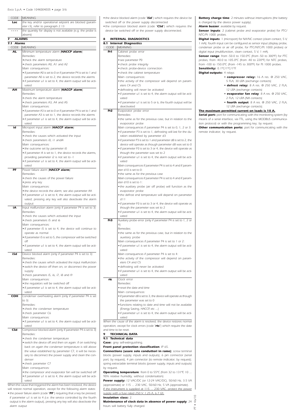 EVCO EVK004N9 User Manual | Page 3 / 6