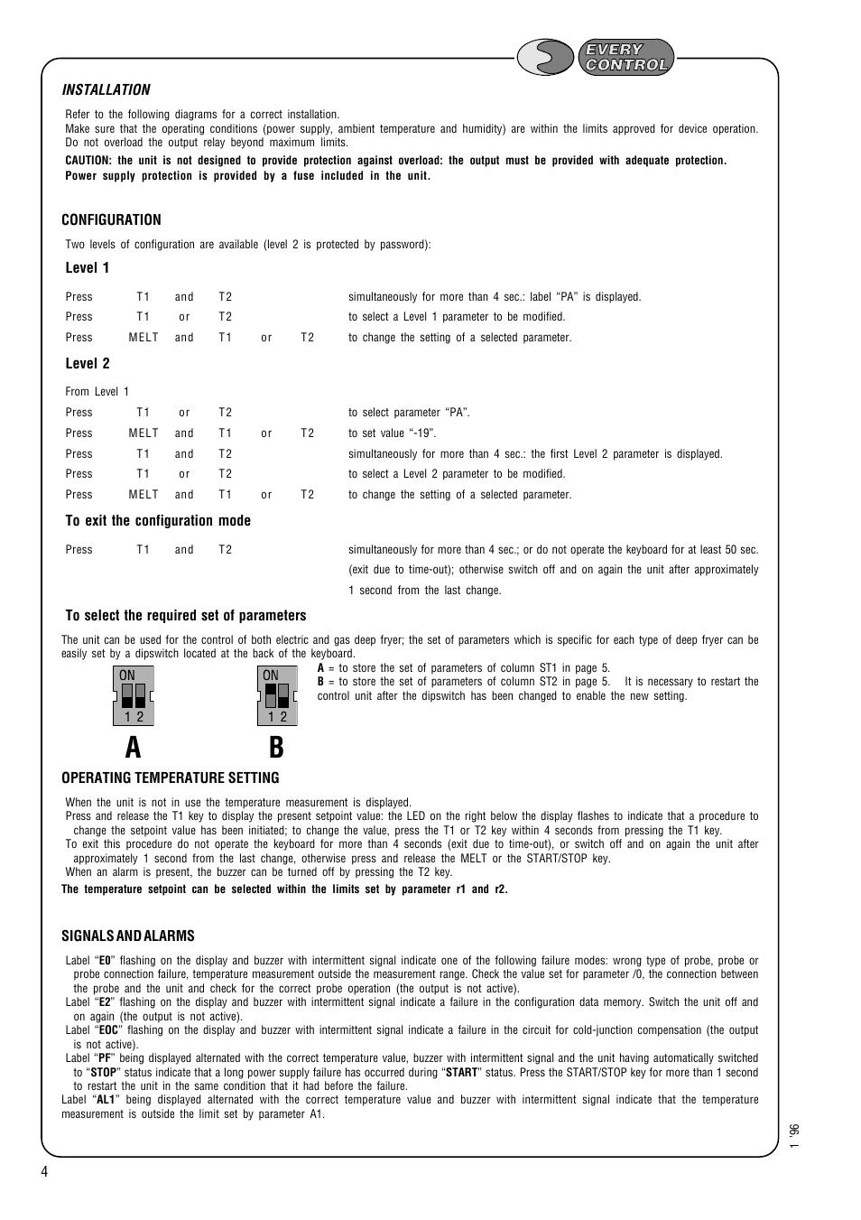 EVCO ECK256J220S001 User Manual | Page 4 / 6