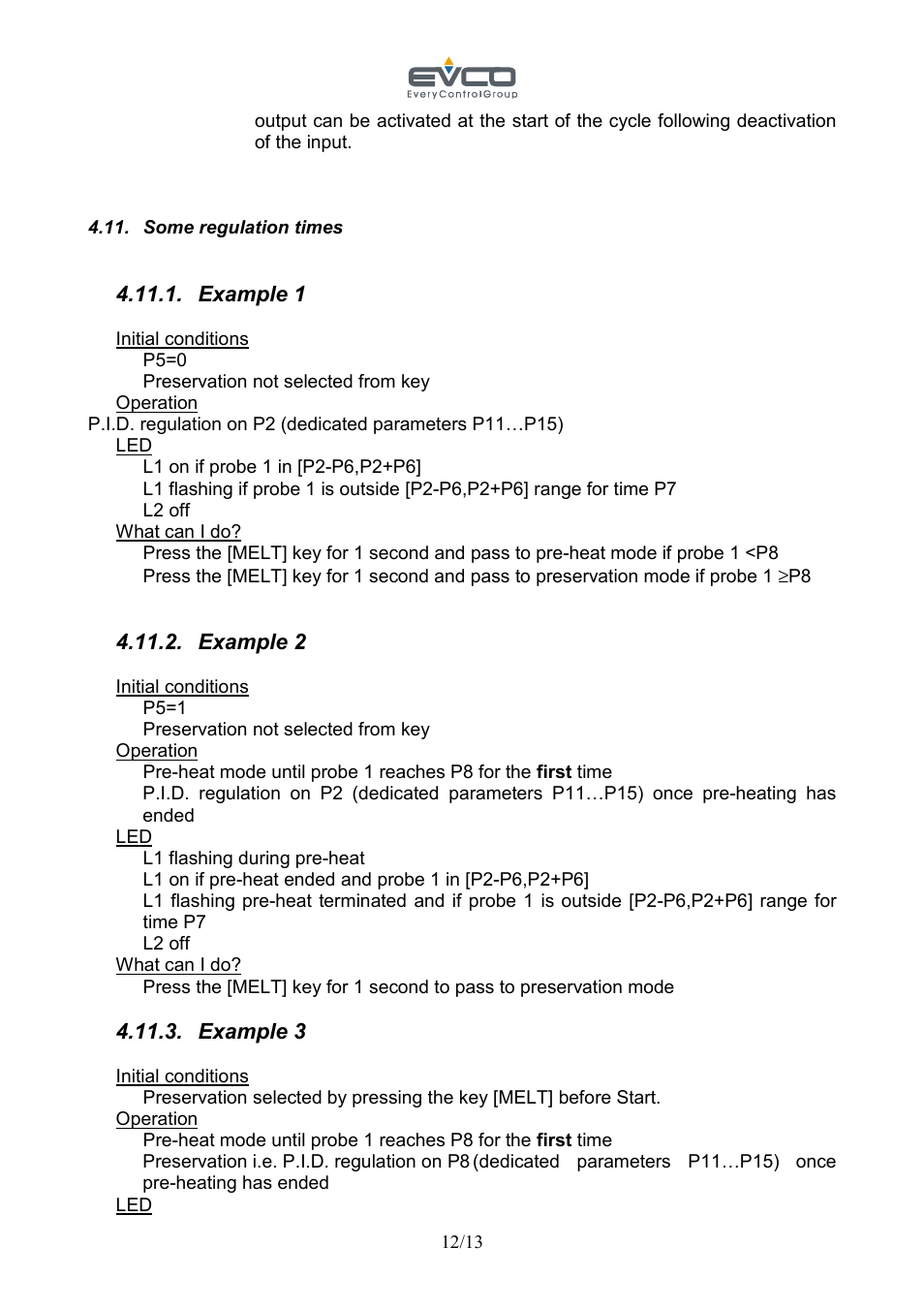 EVCO EVC30S40J7XXX09 User Manual | Page 12 / 13