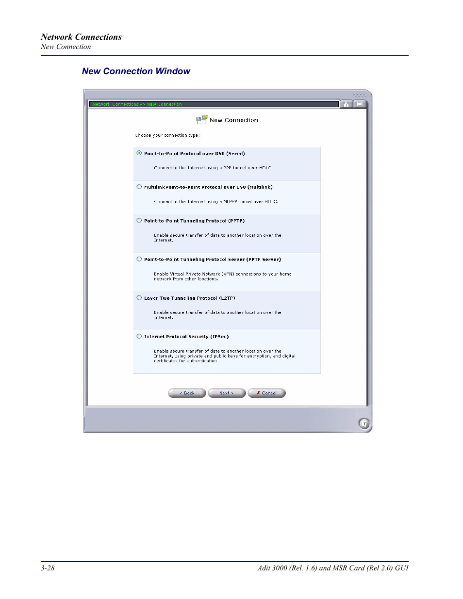 Carrier Access Multi-Service Router (MSR) Card MSR/Adit 3K GUI User Manual | Page 138 / 262