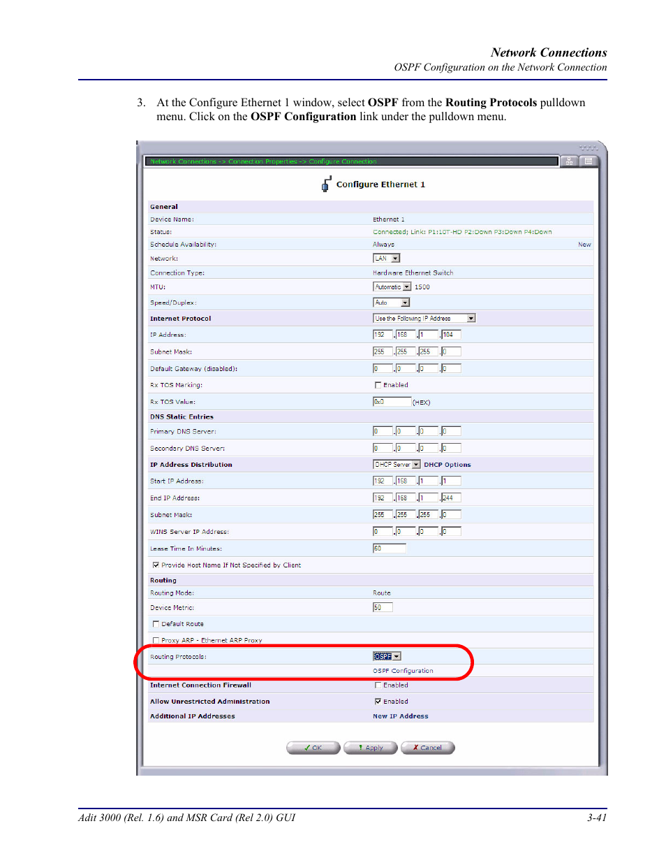 Carrier Access Multi-Service Router (MSR) Card MSR/Adit 3K GUI User Manual | Page 151 / 262