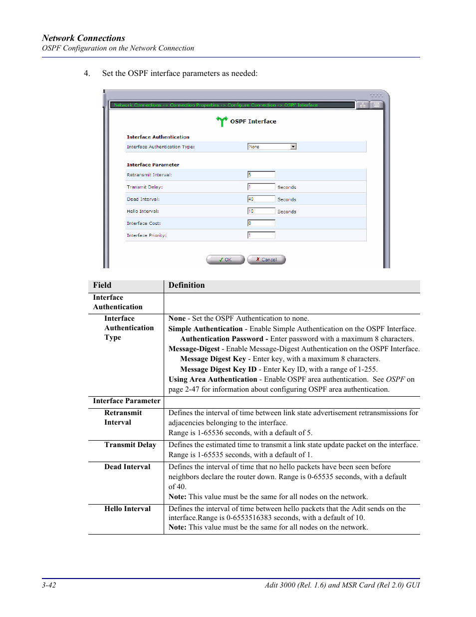 Carrier Access Multi-Service Router (MSR) Card MSR/Adit 3K GUI User Manual | Page 152 / 262