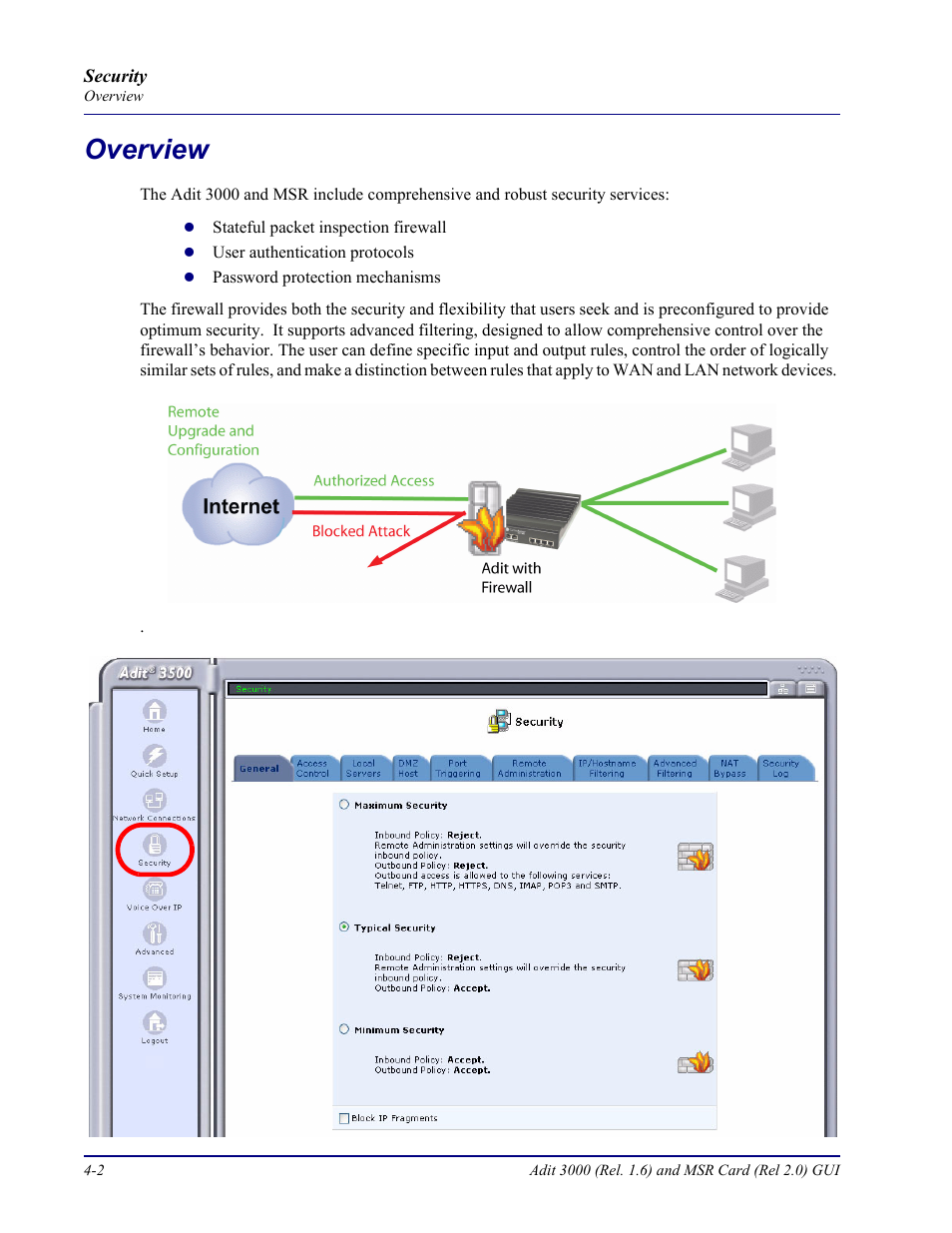 Overview, Overview -2 | Carrier Access Multi-Service Router (MSR) Card MSR/Adit 3K GUI User Manual | Page 156 / 262
