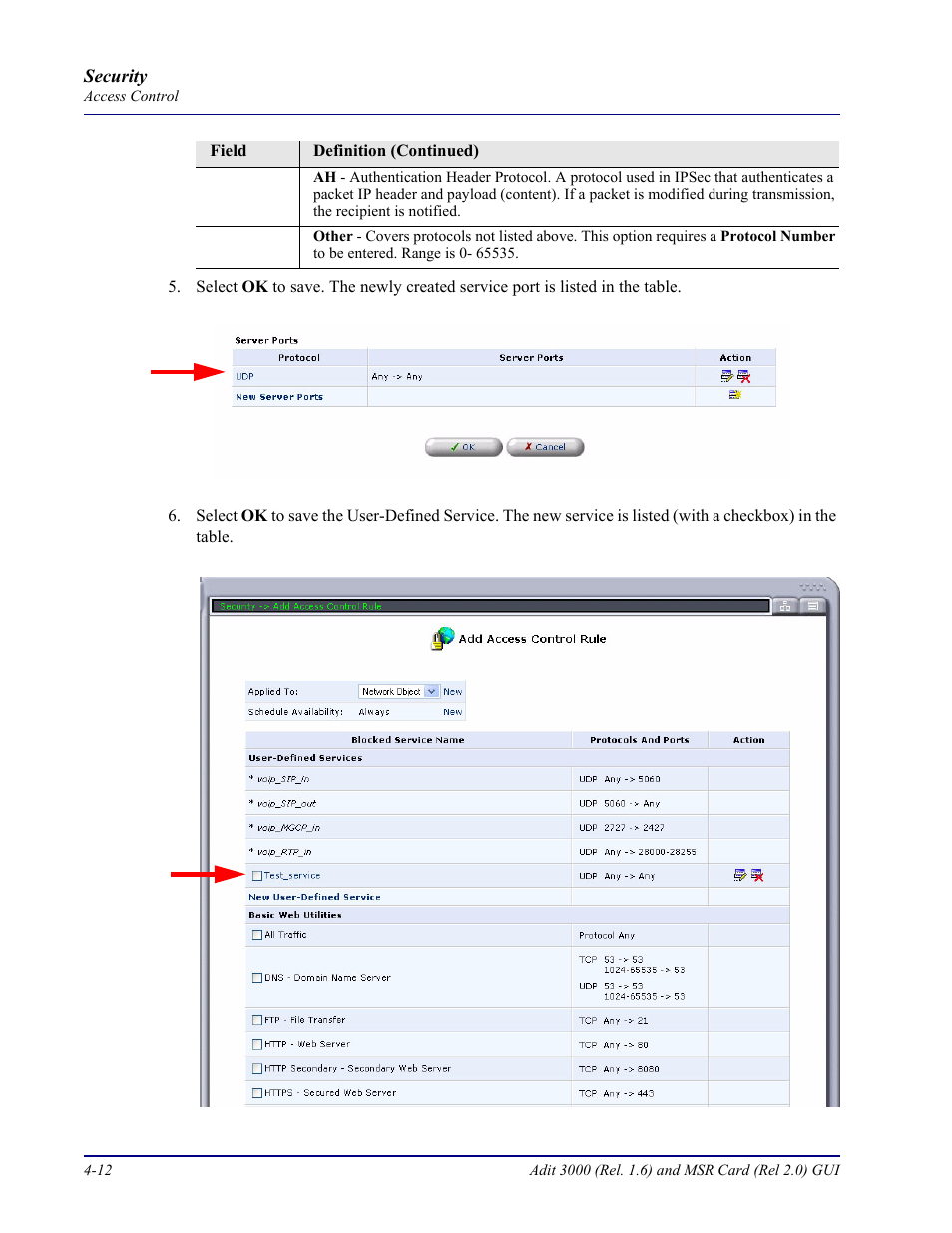 Carrier Access Multi-Service Router (MSR) Card MSR/Adit 3K GUI User Manual | Page 166 / 262