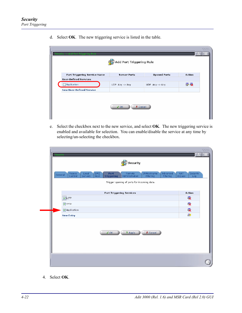 Carrier Access Multi-Service Router (MSR) Card MSR/Adit 3K GUI User Manual | Page 176 / 262