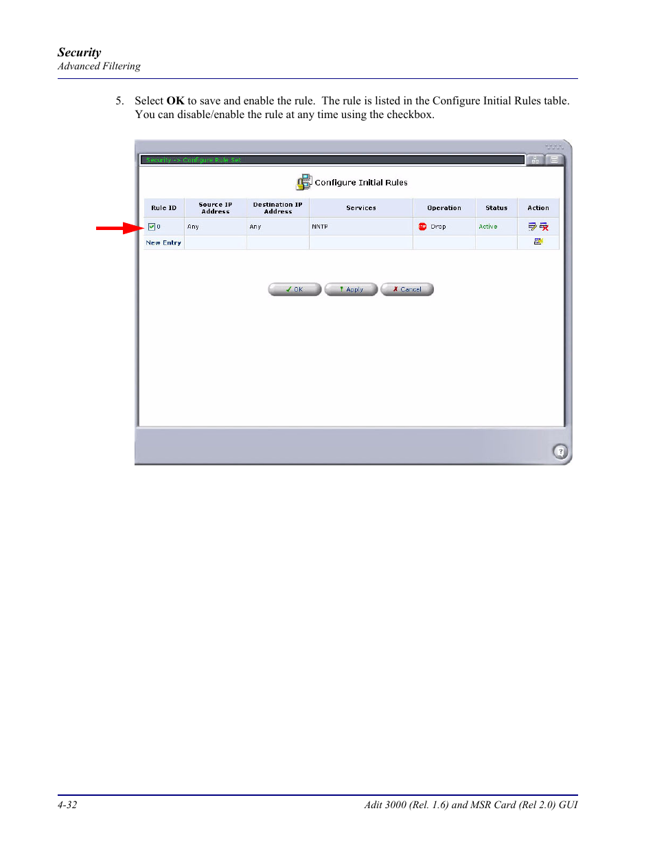 Carrier Access Multi-Service Router (MSR) Card MSR/Adit 3K GUI User Manual | Page 186 / 262