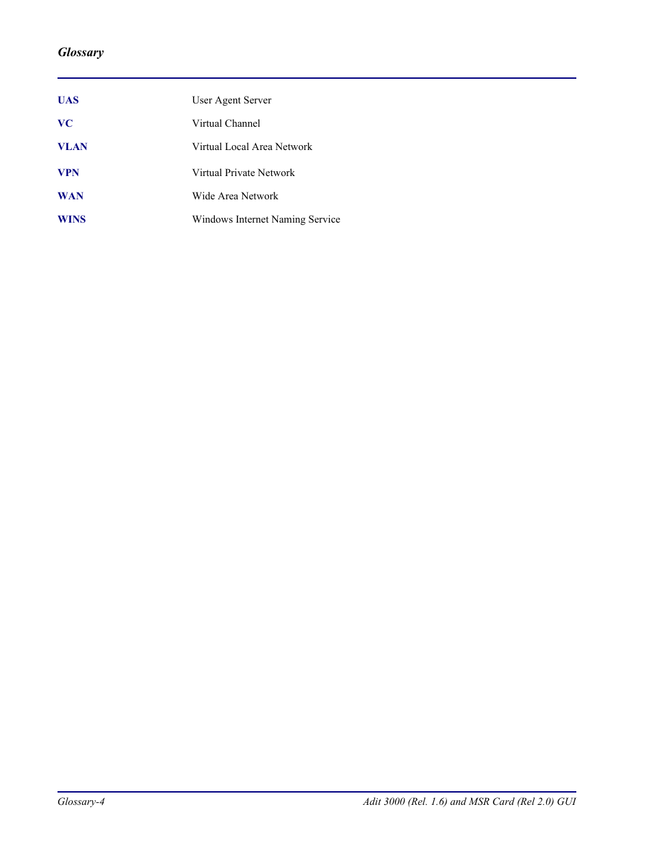 Carrier Access Multi-Service Router (MSR) Card MSR/Adit 3K GUI User Manual | Page 248 / 262