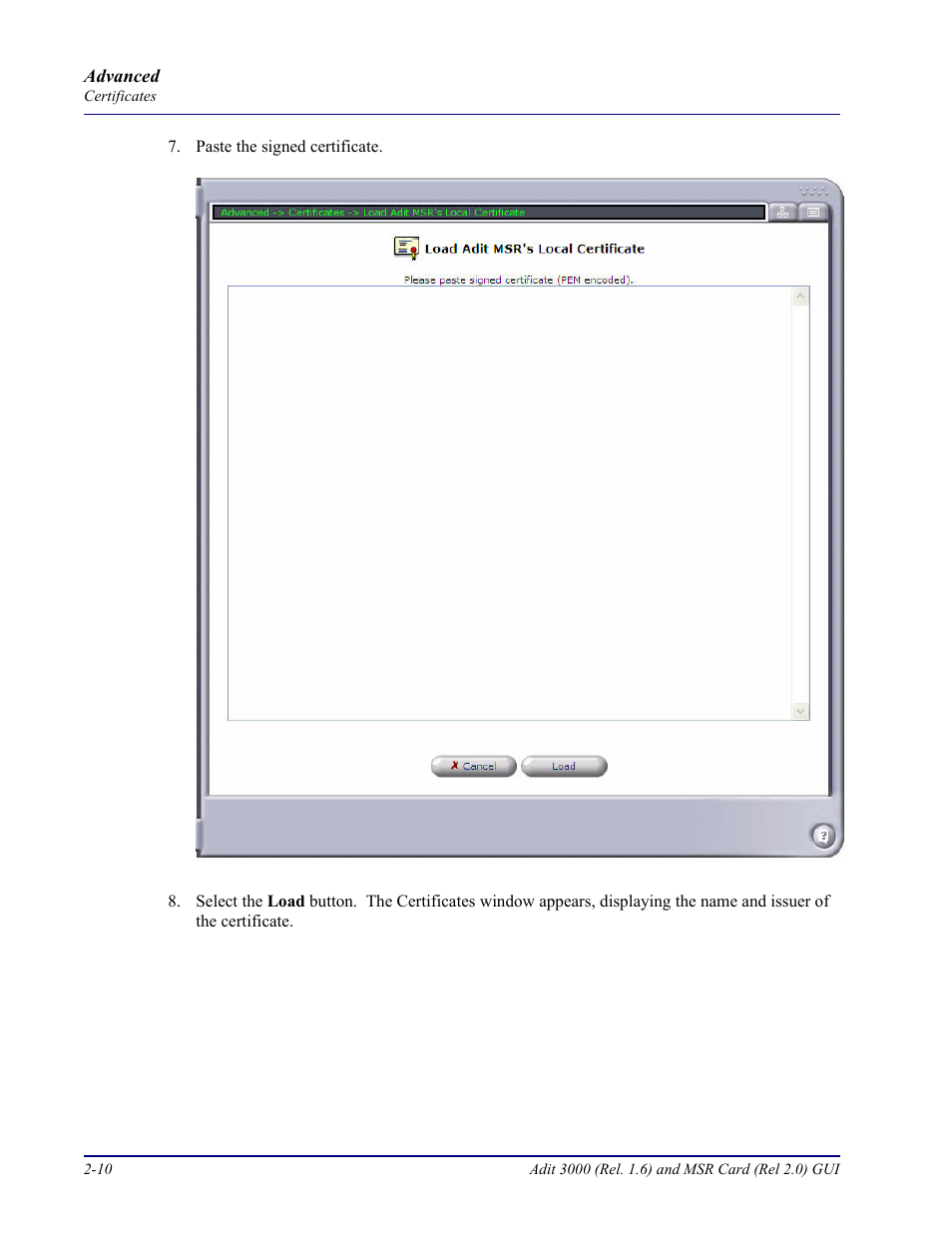 Carrier Access Multi-Service Router (MSR) Card MSR/Adit 3K GUI User Manual | Page 46 / 262