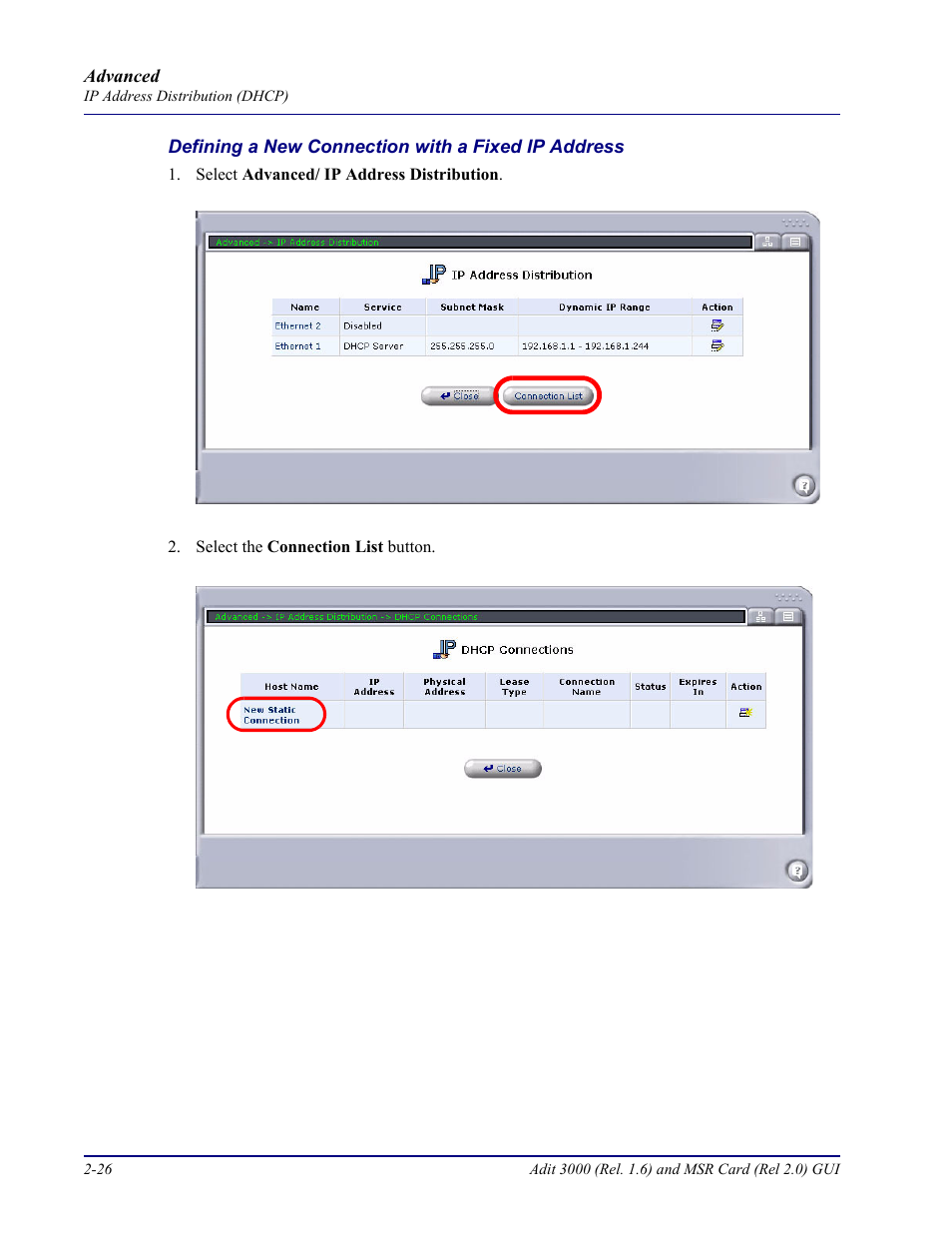 Carrier Access Multi-Service Router (MSR) Card MSR/Adit 3K GUI User Manual | Page 62 / 262