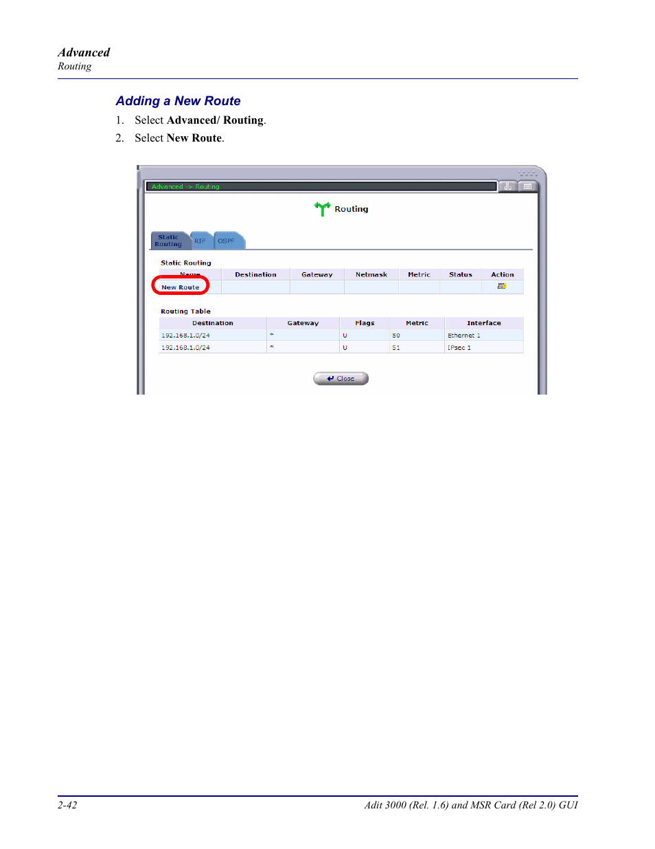 Carrier Access Multi-Service Router (MSR) Card MSR/Adit 3K GUI User Manual | Page 78 / 262