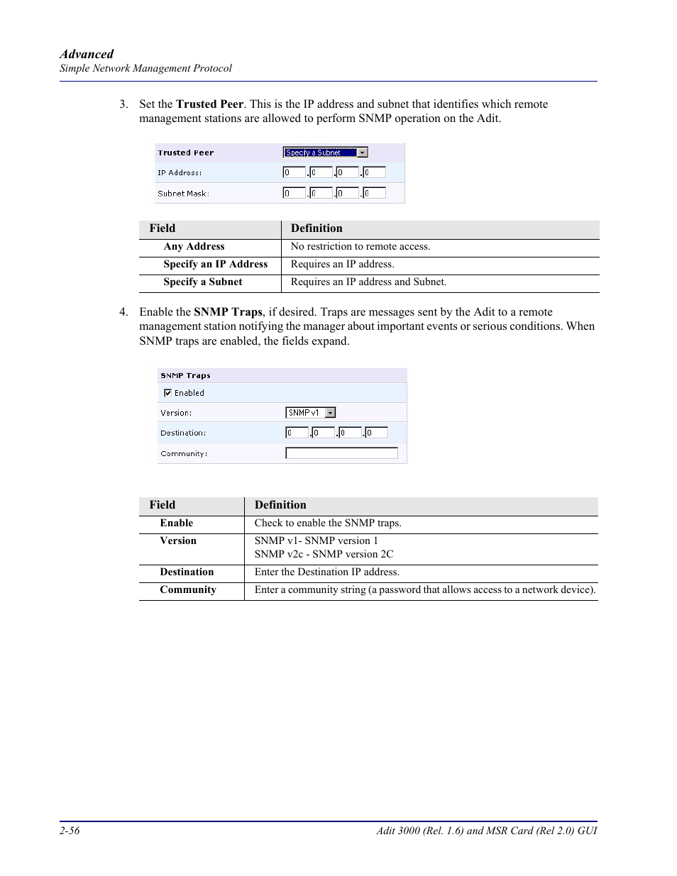 Carrier Access Multi-Service Router (MSR) Card MSR/Adit 3K GUI User Manual | Page 92 / 262