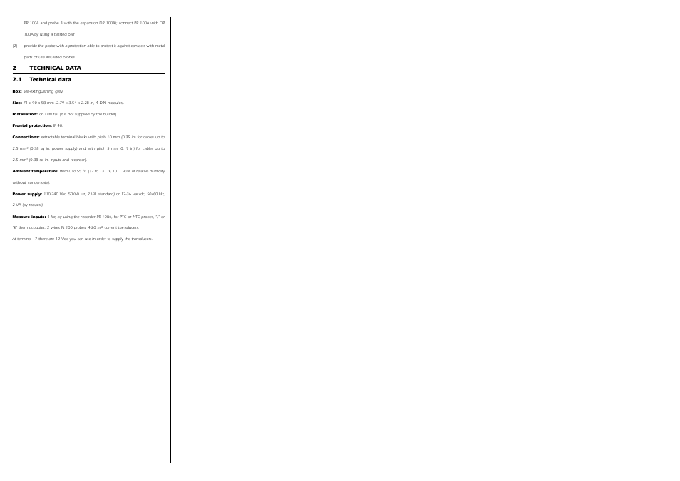 EVCO DR100AX9S001 User Manual | Page 2 / 2