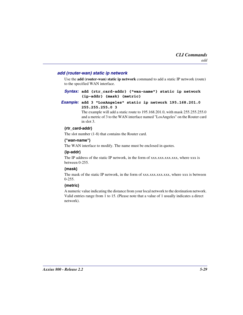 Carrier Access Network Device Axxius 800 User Manual | Page 129 / 568