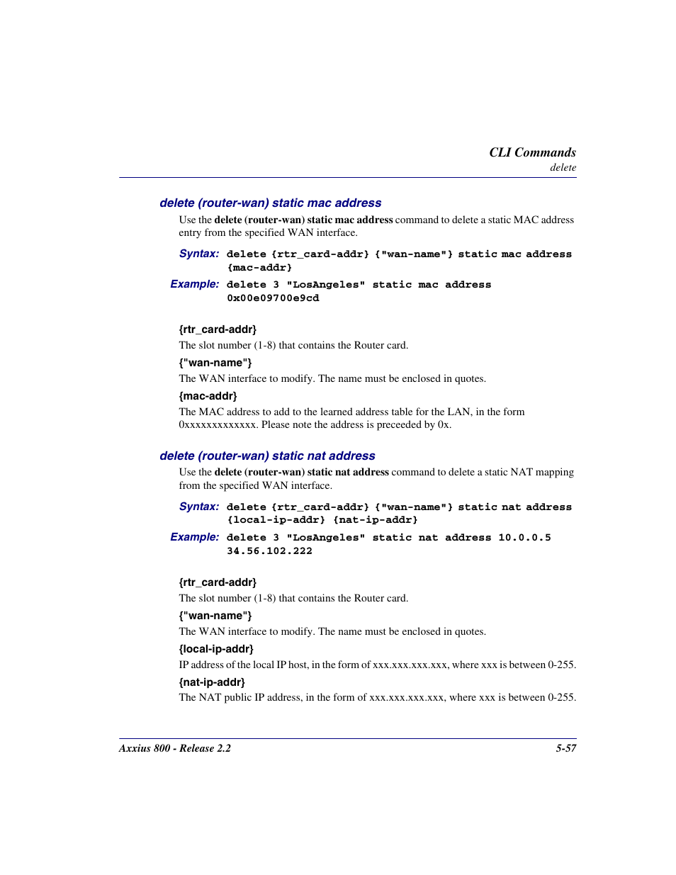 Carrier Access Network Device Axxius 800 User Manual | Page 157 / 568