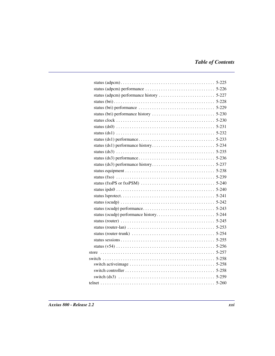 Carrier Access Network Device Axxius 800 User Manual | Page 21 / 568