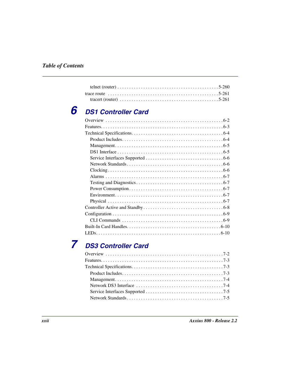 Carrier Access Network Device Axxius 800 User Manual | Page 22 / 568