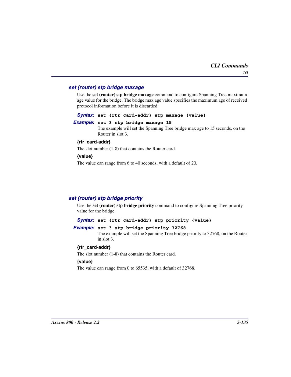 Carrier Access Network Device Axxius 800 User Manual | Page 235 / 568