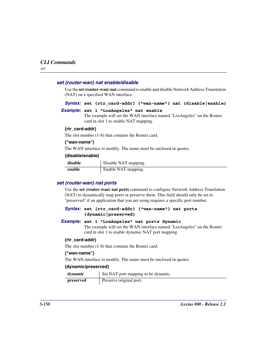 Carrier Access Network Device Axxius 800 User Manual | Page 258 / 568