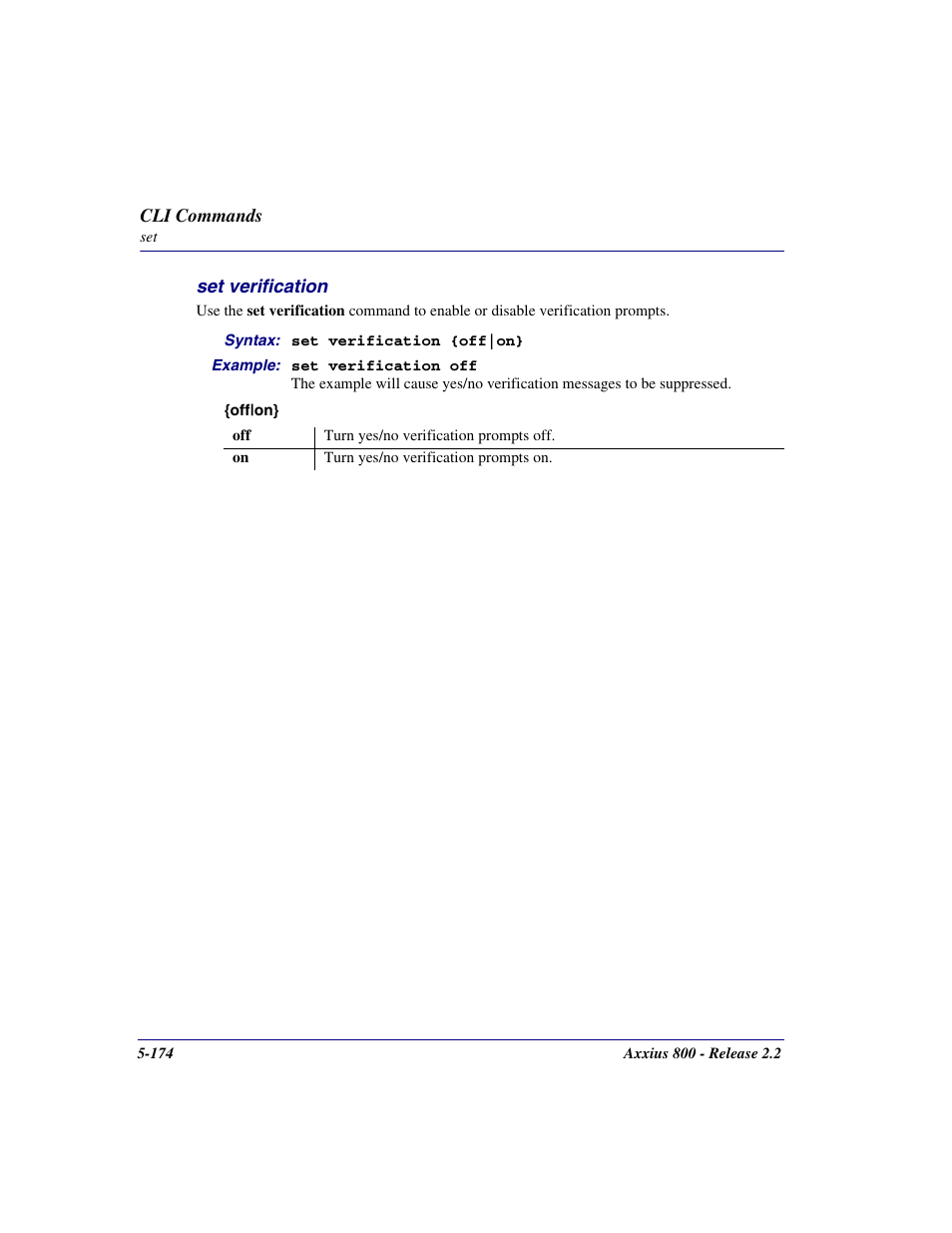 Set verification, Set verification -174 | Carrier Access Network Device Axxius 800 User Manual | Page 274 / 568