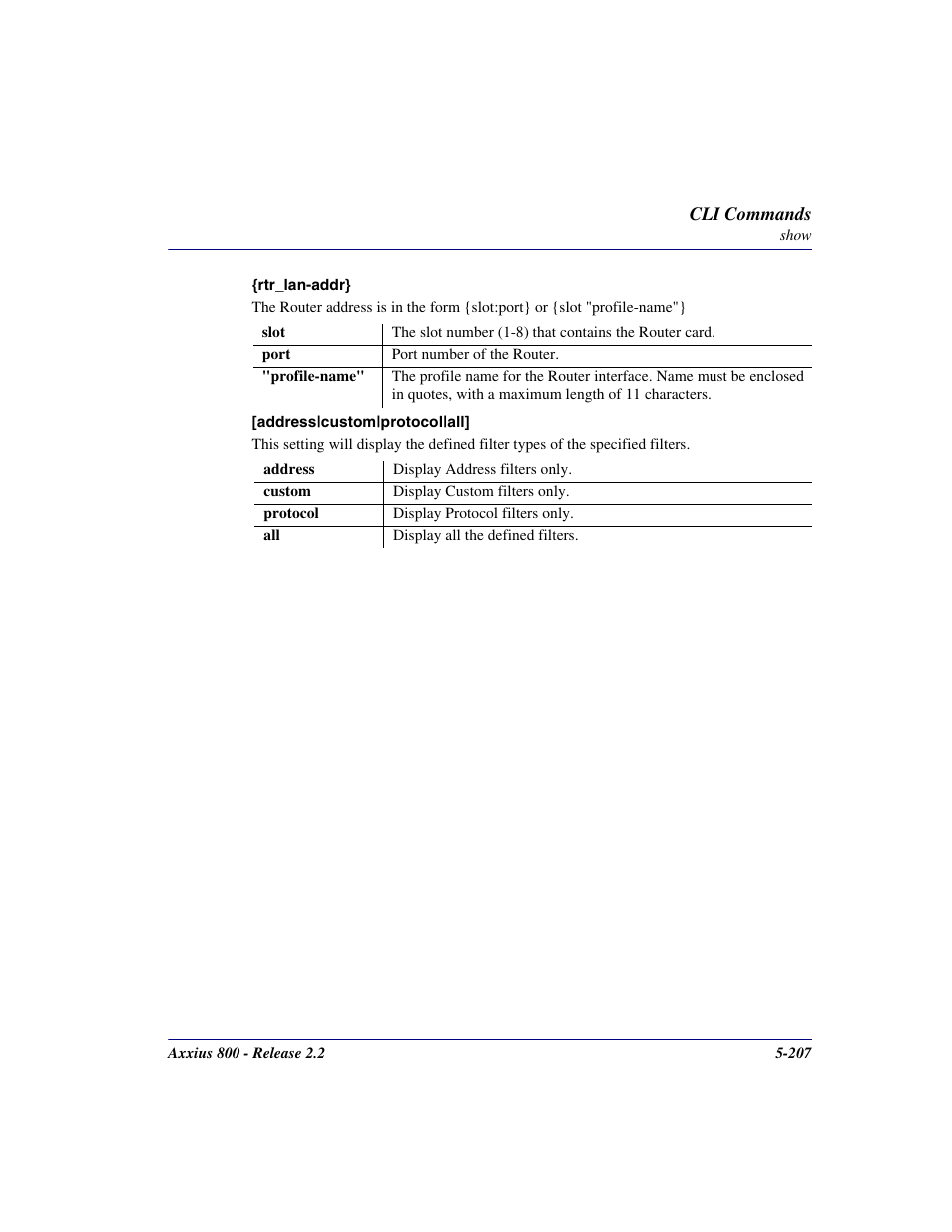 Carrier Access Network Device Axxius 800 User Manual | Page 307 / 568